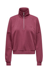 Only Play Kurzes Sweatshirt mit Rollkragen Rosa