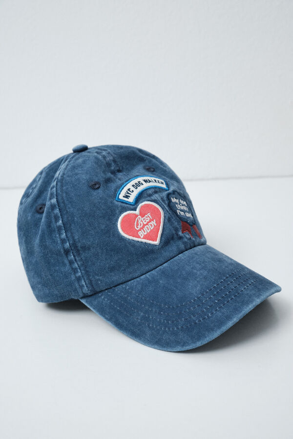 Women'secret Casquette bleue brod&eacute;e bleu