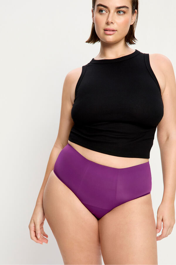 Modibodi High-waisted seamless menstrual panties Ljubičasta