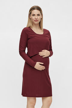 Womensecret Maternity nursing dress burgundy