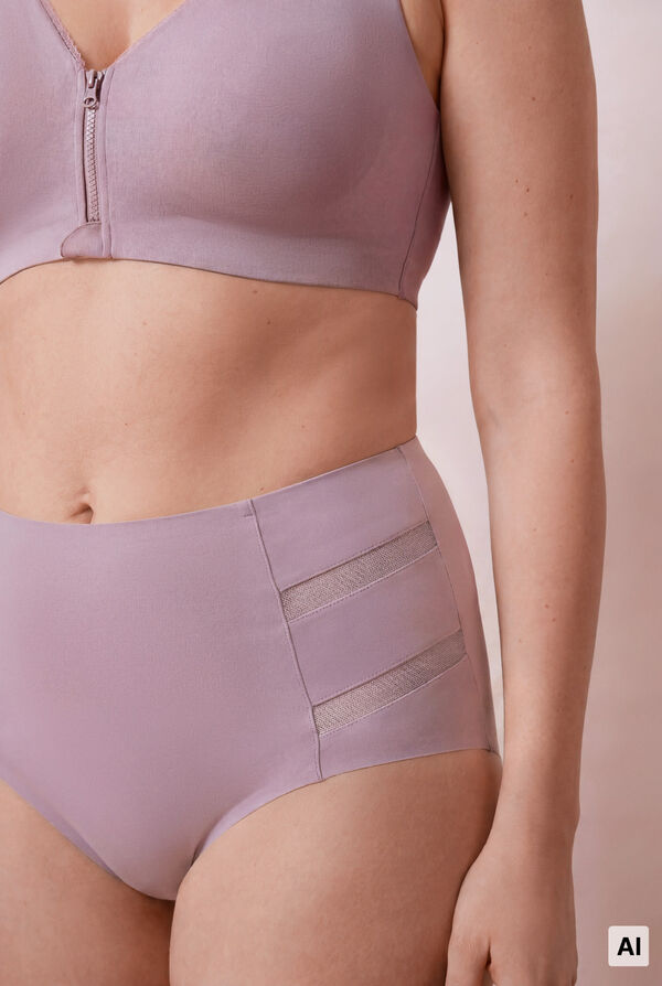 Women'secret Lilac sports high-waisted shaping panty pink