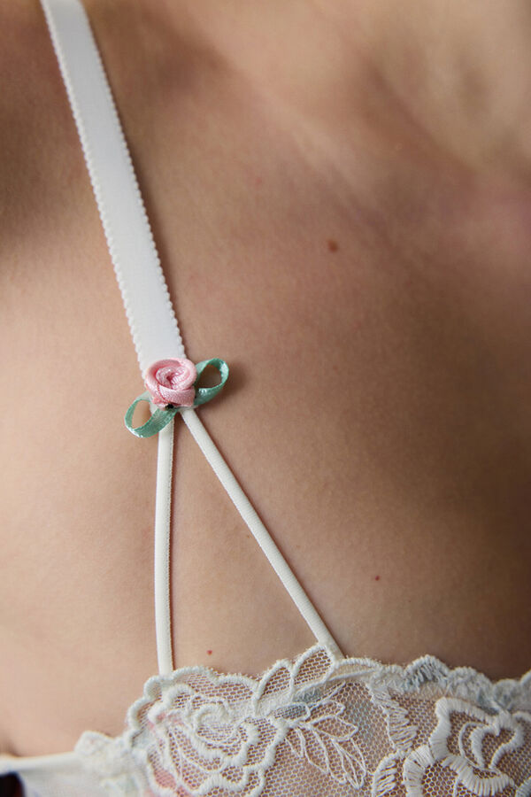 Penti Babydoll encaje flores marfil marfil