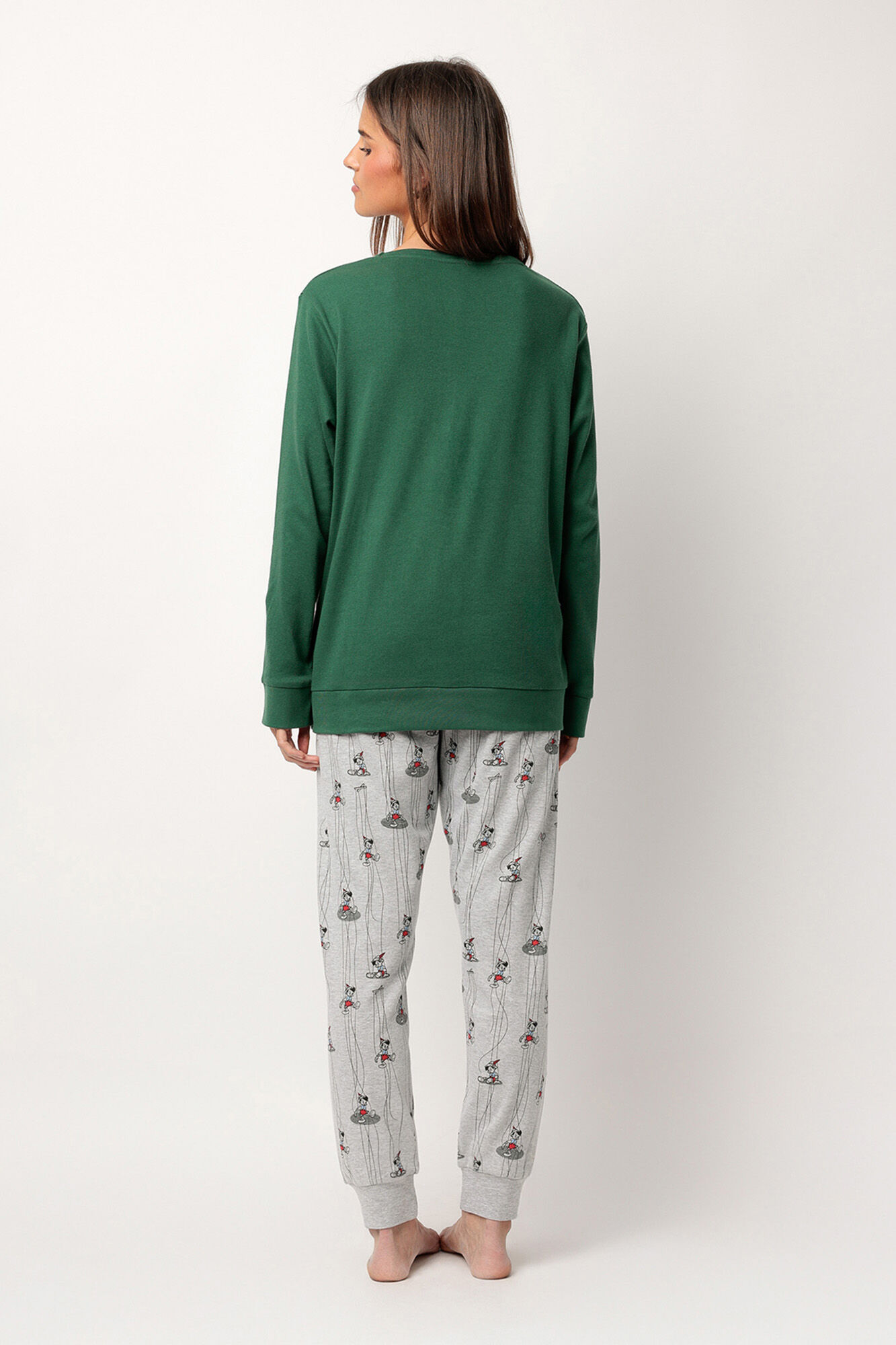 Admas Pijama largo estampado Pinocho para mujer