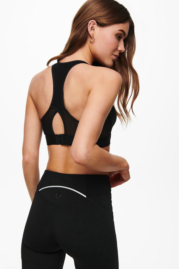 Womensecret Sport-BH mit Netz auf dem Rücken Schwarz