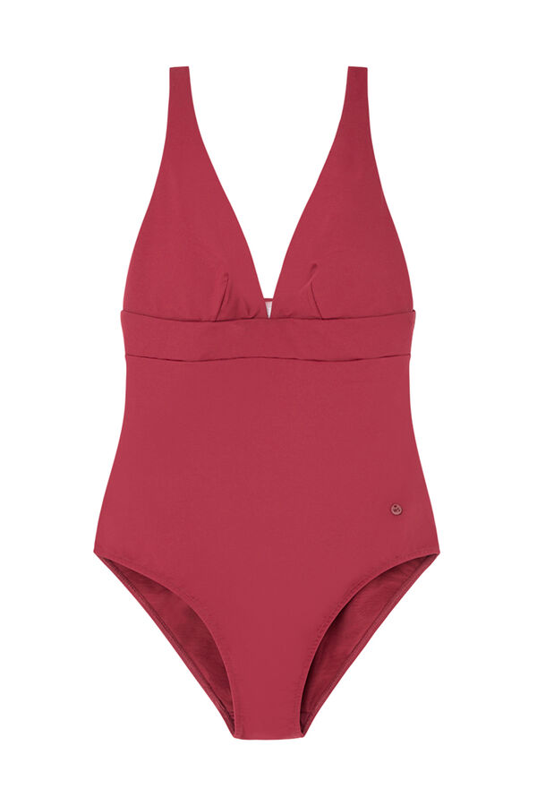 Womensecret Maroon sculpting swimsuit red