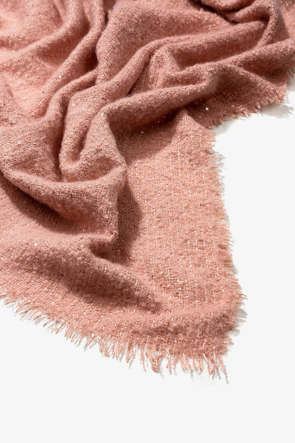 Vilanova Manta Bufanda con Lentejuelas rosa