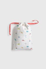 Textura Dinosaur cotton bag white