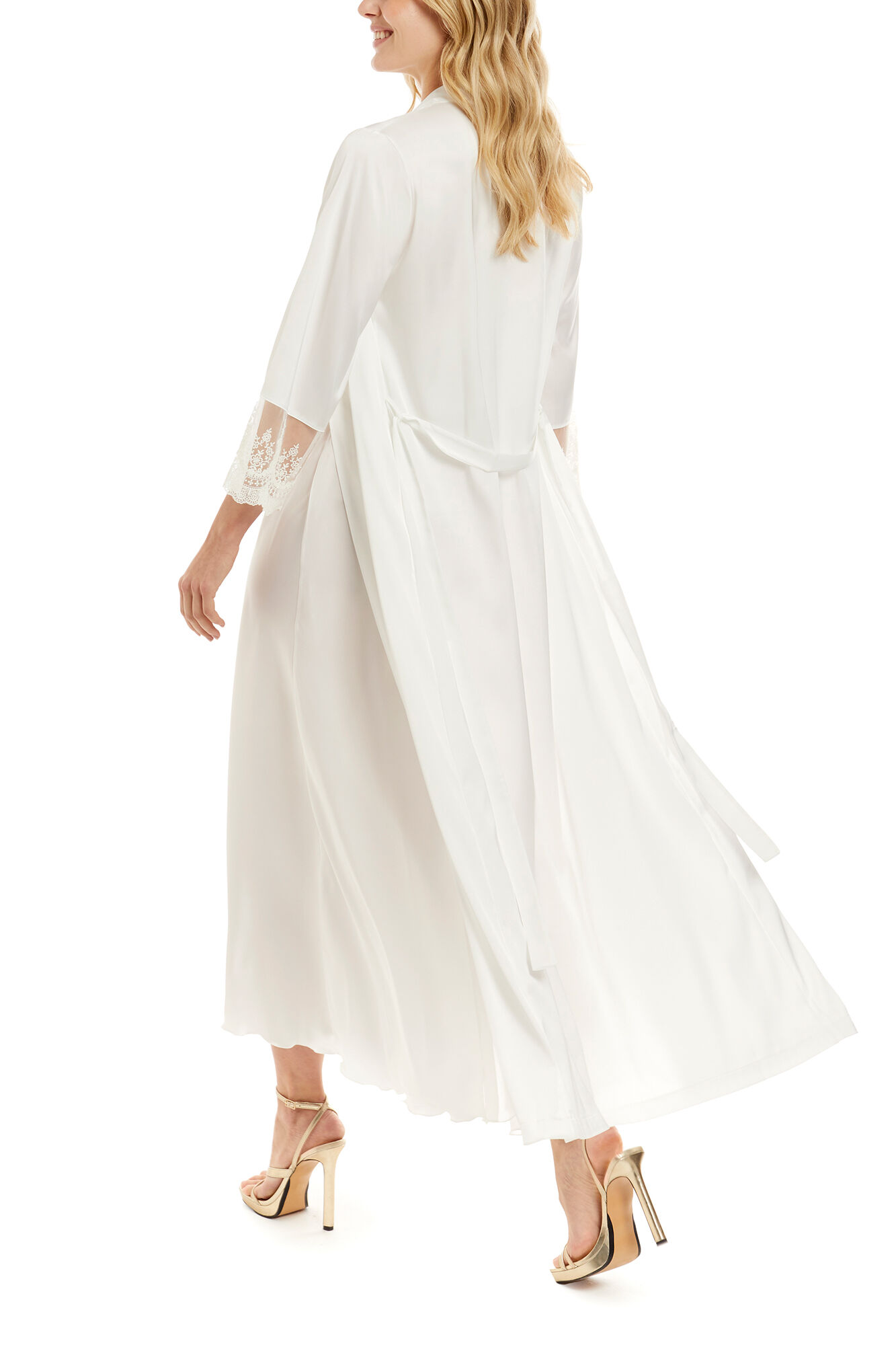 Ivette Bridal Lange Robe aus Cr&ecirc;pe-Essen