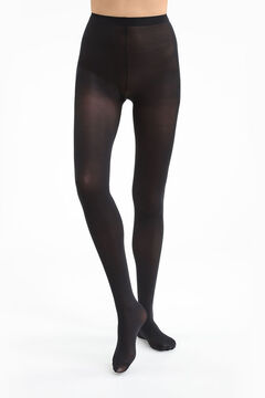 Womensecret Diam's opaque shaping tights that shape from the waist to the feet Schwarz
