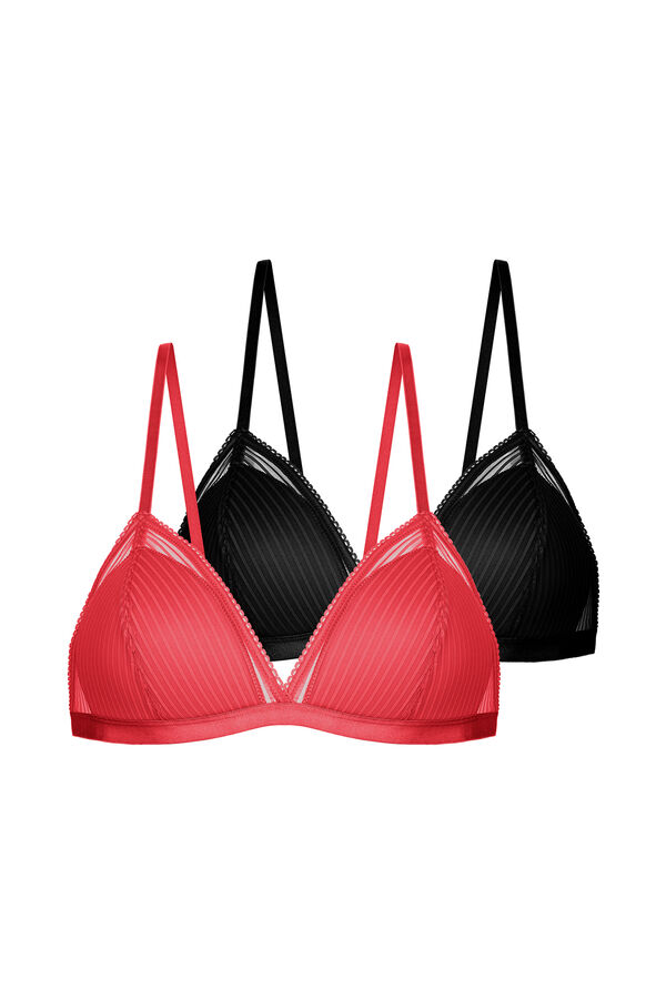 Dorina Pacote de 2 suti&atilde;s bralette borgonha