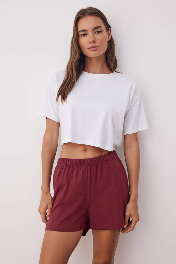 Trendyol Pack de 3 pantalones cortos de pijama estampado