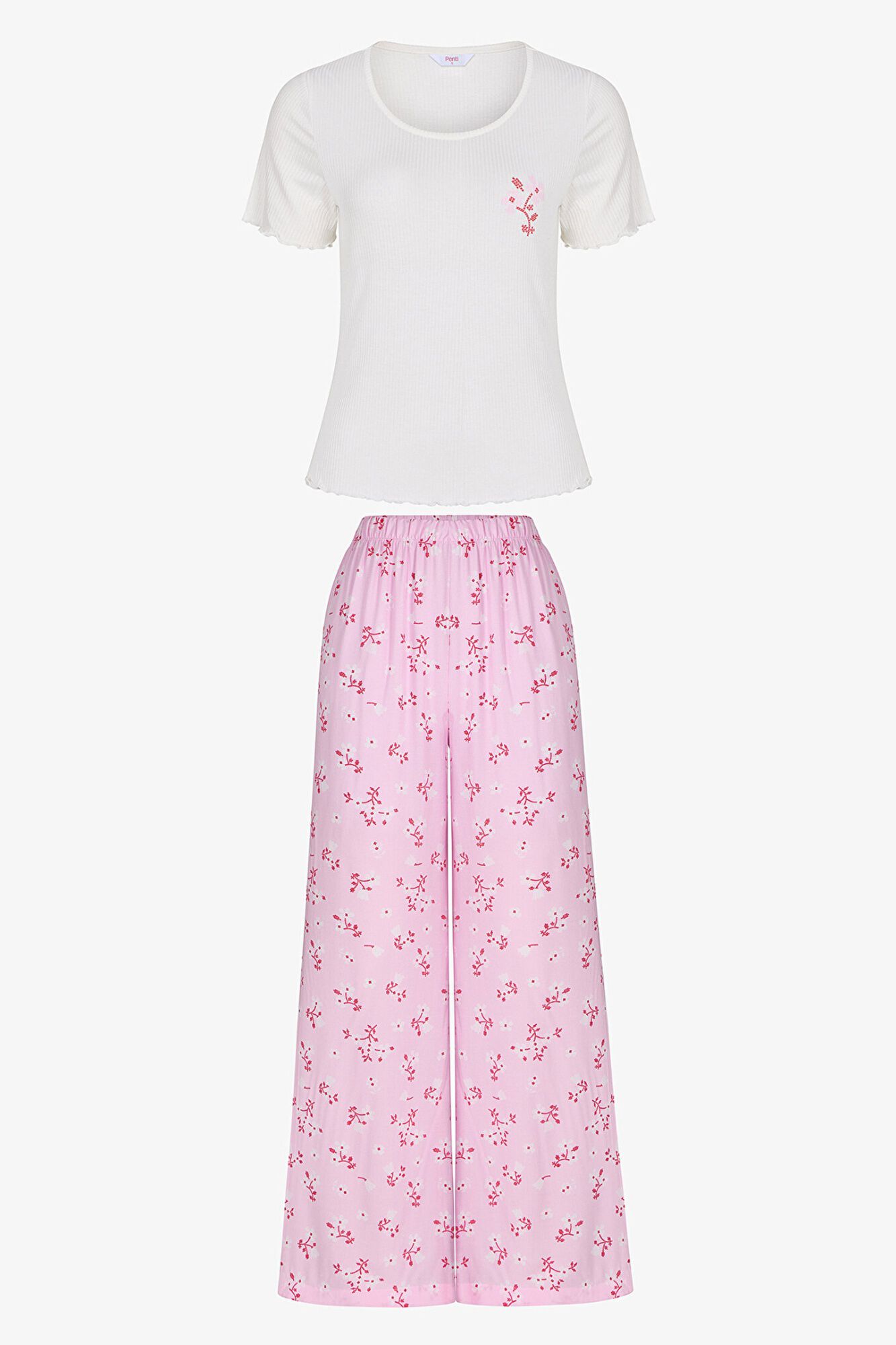 Penti Conjunto pijama manga corta print flores 