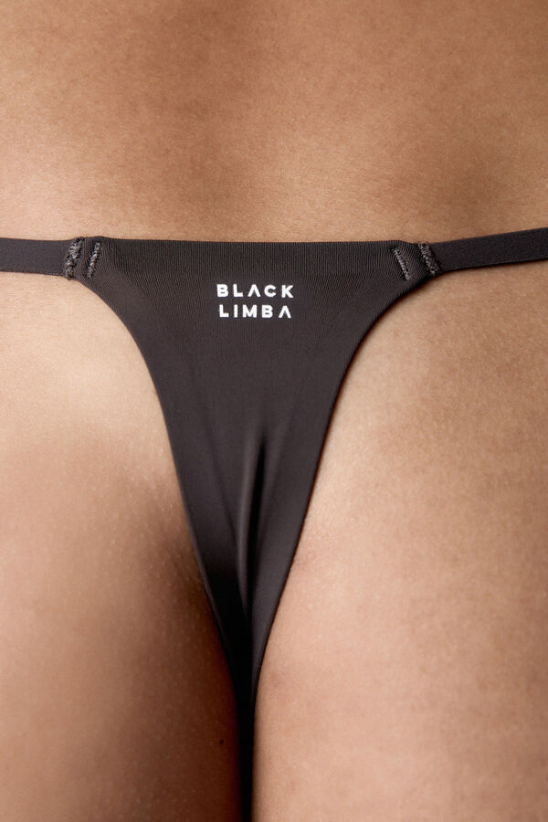 Black Limba String Jane chocolat nude