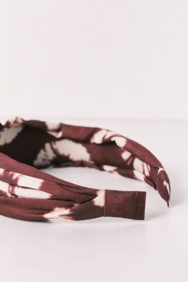 Women'secret Serre-t&ecirc;tes imprim&eacute; fleurs grenat imprim&eacute;