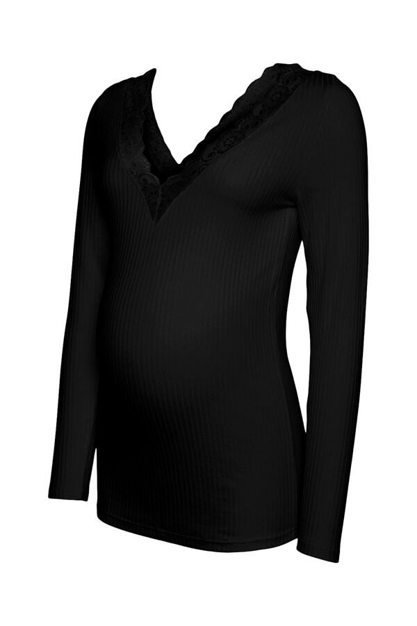 Womensecret Dual function top with lace detail Crna