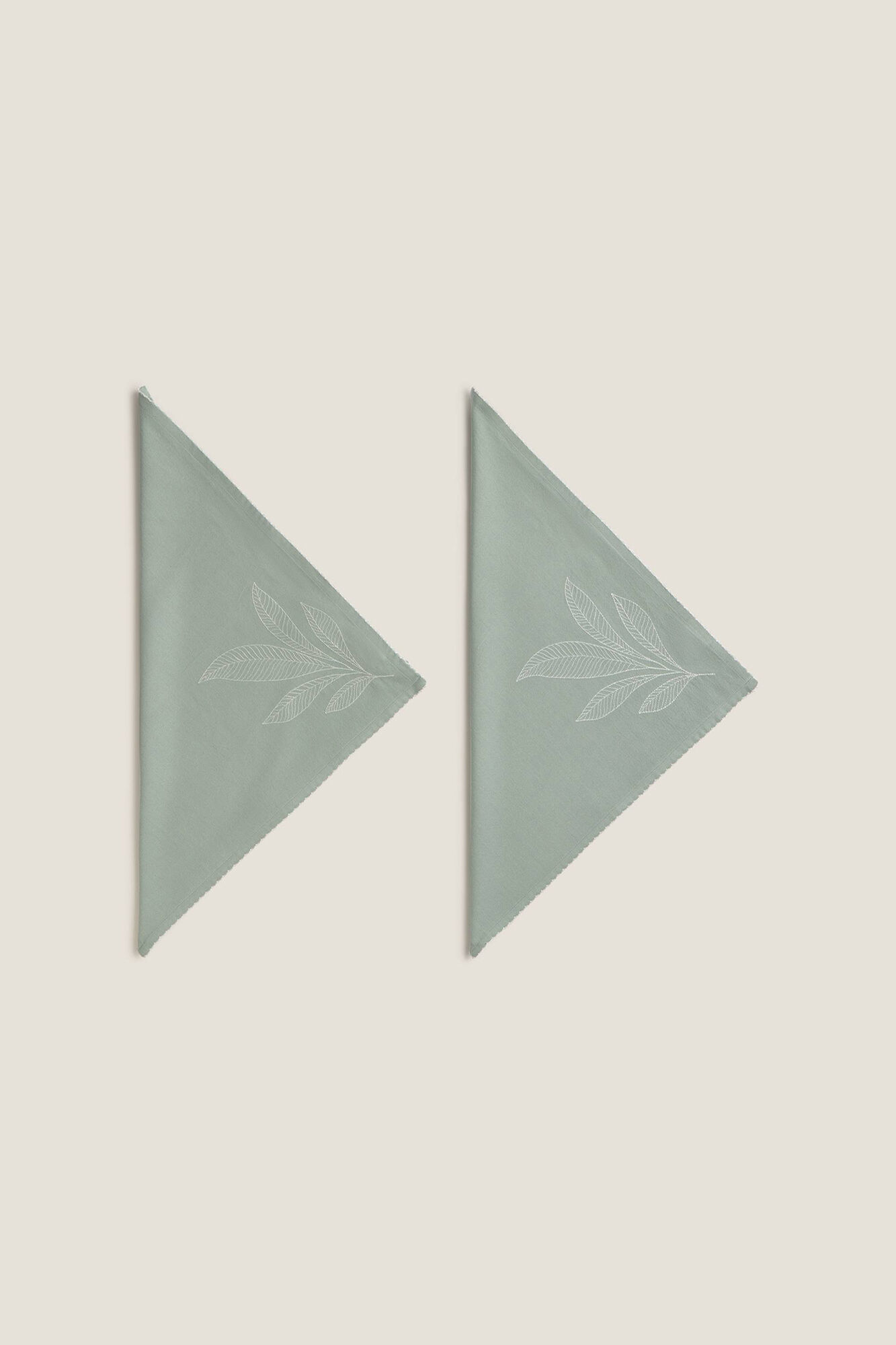 Textura Set aus zwei bestickt Servietten