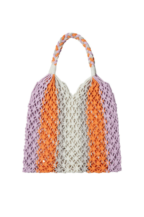 Womensecret Shopper bag with knot detail Bijela