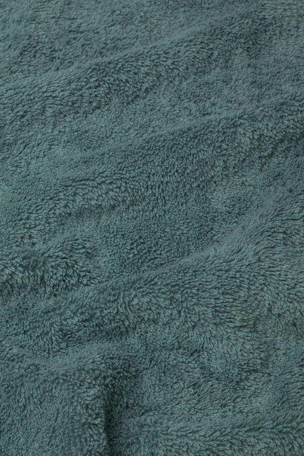 Womensecret Toalha lavatório friso algodão egípcio 50 x 90 cm. verde