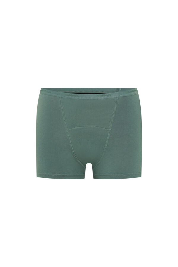 Modibodi Green super flow bamboo menstrual short beige