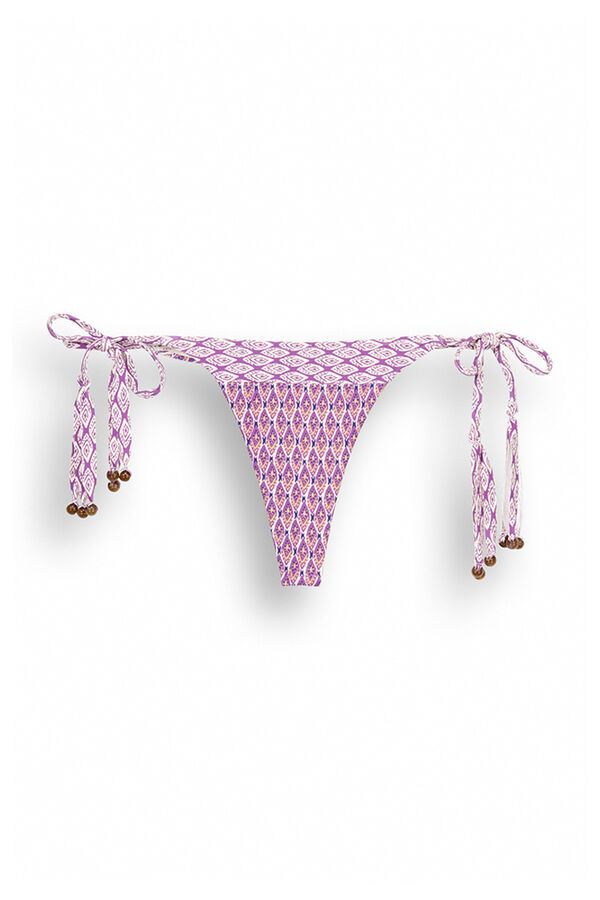 Womensecret Culotte bikini string franges bohème imprimé