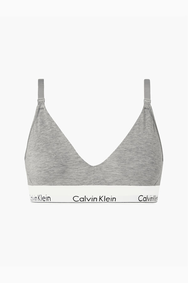Womensecret Top de maternidade algodão com cós da Calvin Klein cinzento