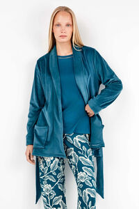 Gisela Robe in stretch fleece fabric