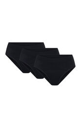 Modibodi Pack 3 Bragas Menstruales Teen Seamless Flujo Abundante Black negro