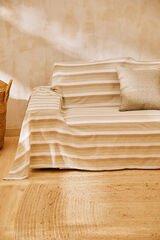 Calma House Green striped cotton bedspread Luxor 180x260 green