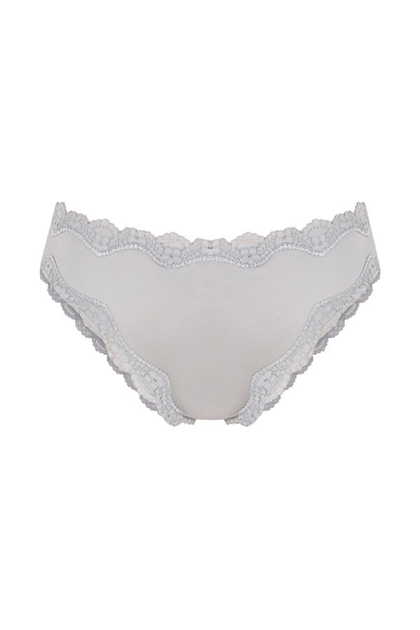 Womensecret Cueca brasileira microfibra encaixe azul azul