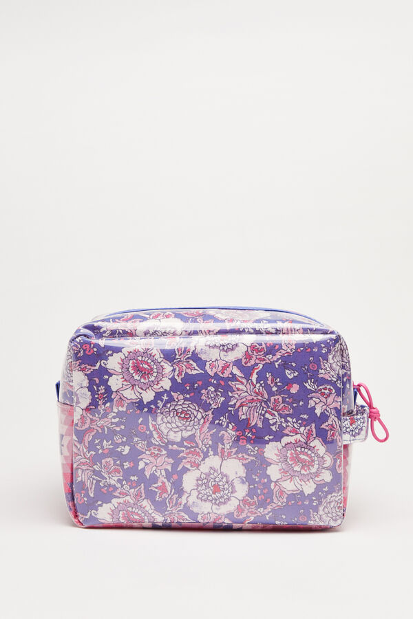 Neceser acolchado con cremallera para mujer, bolsa de algodón con estampado  Floral, gran capacidad, conjunto de almacenamiento - AliExpress