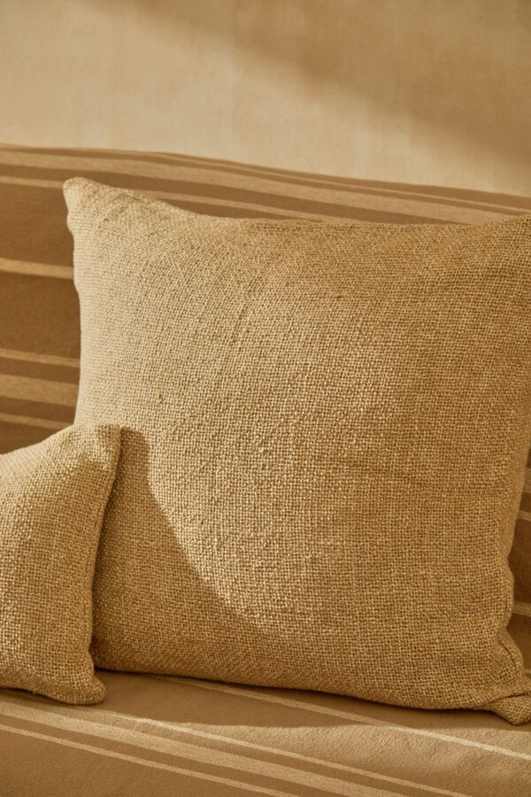 Calma House Baumwoll-Kissenbezug 60x60 Grau