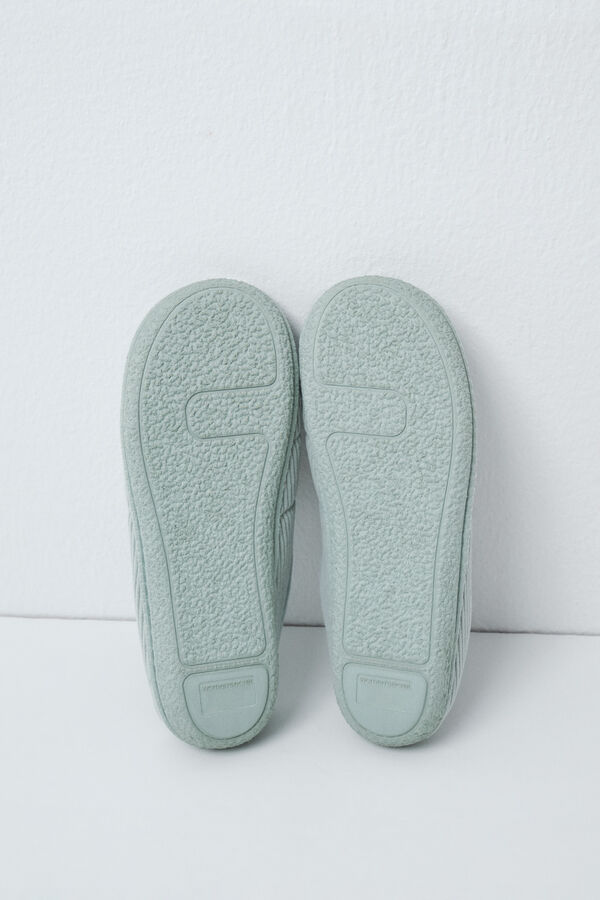 Women'secret Green padded sole slippers green