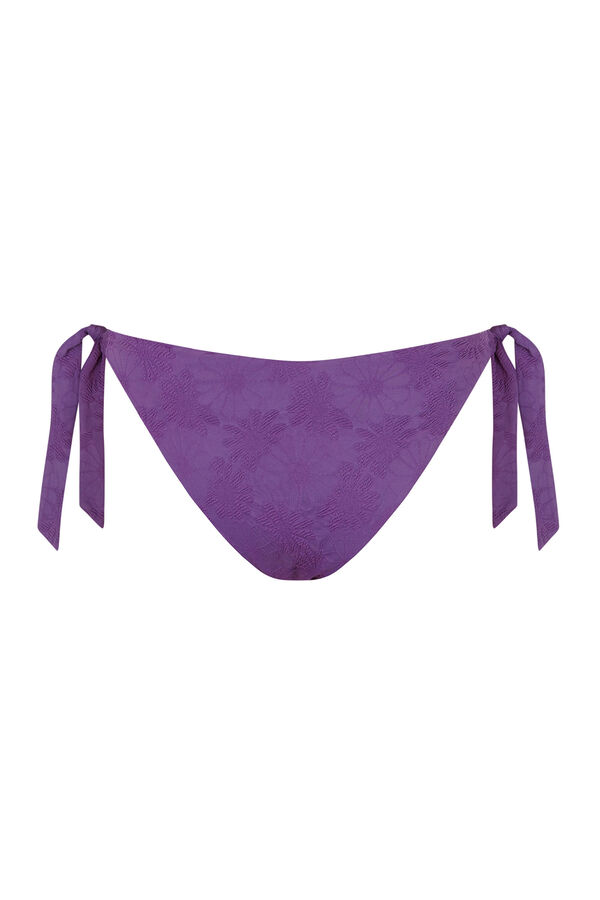 Womensecret Violet wide side-tie bikini bottoms Ljubičasta/Lila
