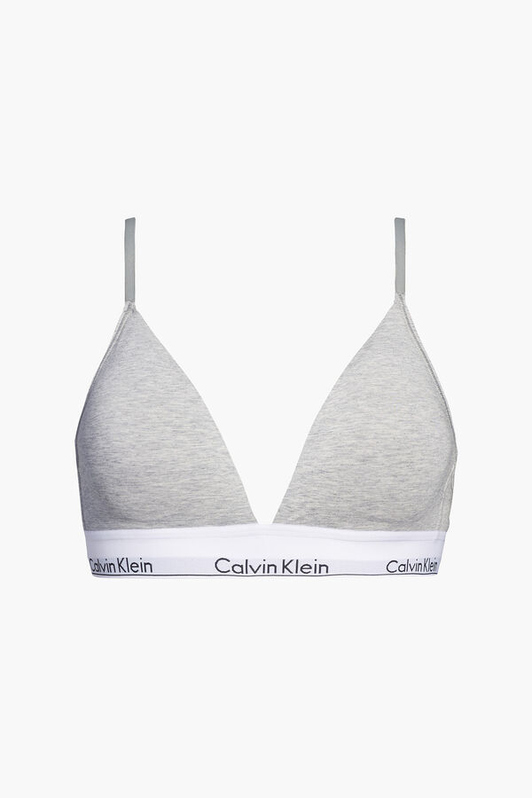 Womensecret Top de algodão Modern Cotton com cós da Calvin Klein cinzento