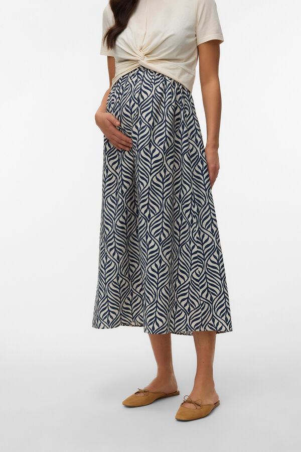 Mamalicious Midi skirt Maternity grey