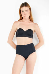 Gisela Unsichtbarer mikrofaser brazilian slip Schwarz