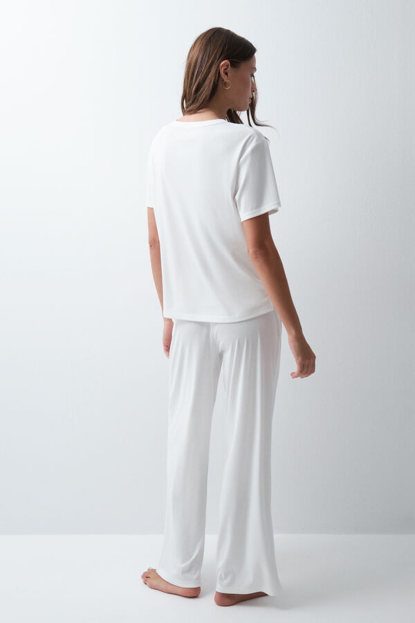 Women'secret White lounge long pyjamas beige