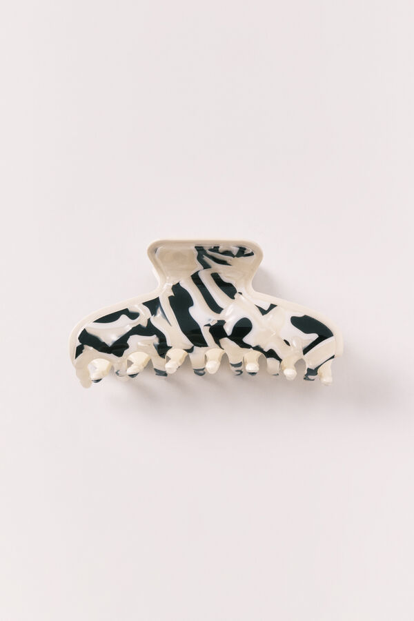 Women'secret White and black mother-of-pearl hair clip black