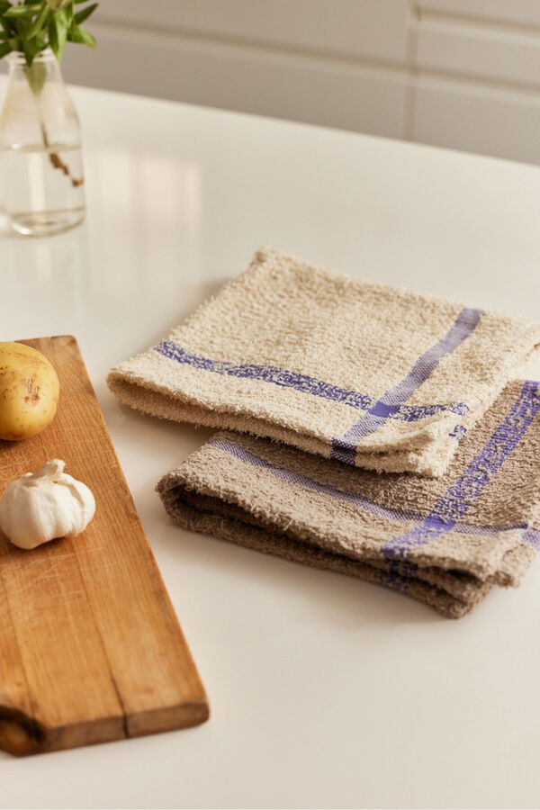Calma House Set de 2 trapos de cocina tonos lila Vita Rosa