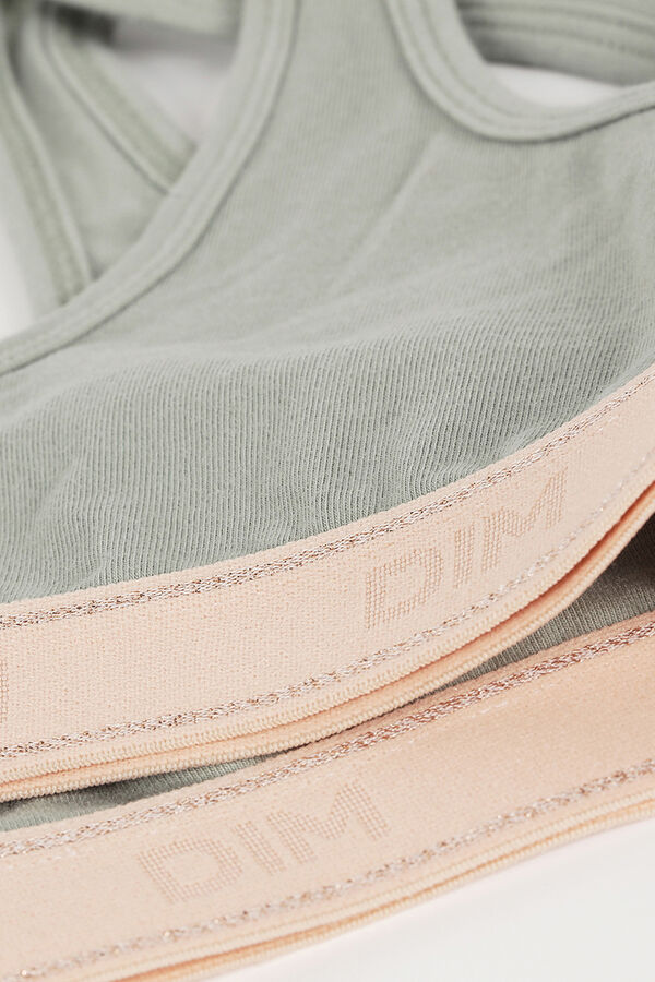 DIM Sujetador deportivo ni&ntilde;a kaki