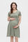 Womensecret Vestido midi maternity green