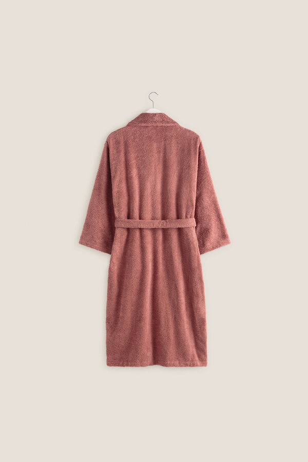 Womensecret Cotton towelling bathrobe Ružičasta