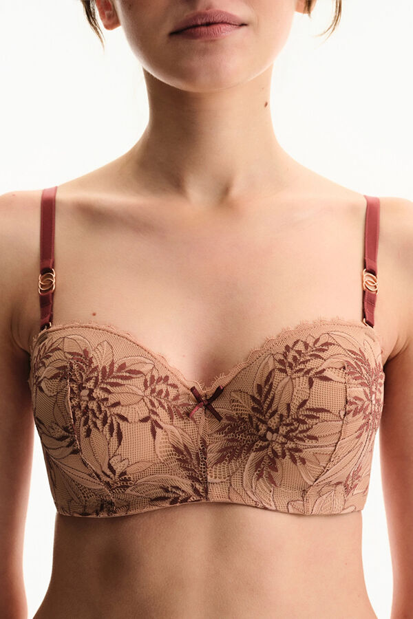 Penti Sujetador Lotus de Tul Plumeti beige