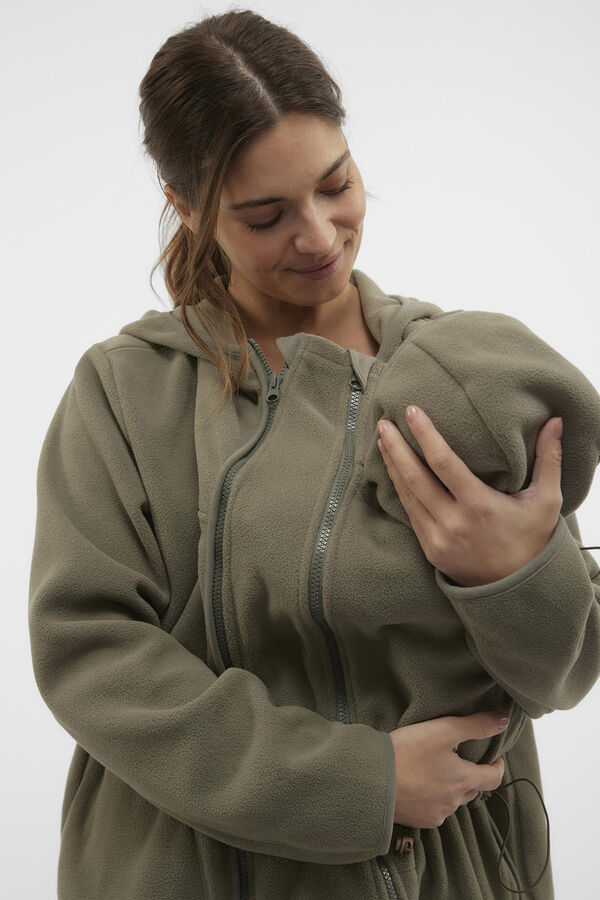 Womensecret Fleece-lined maternity/nursing sweatshirt green