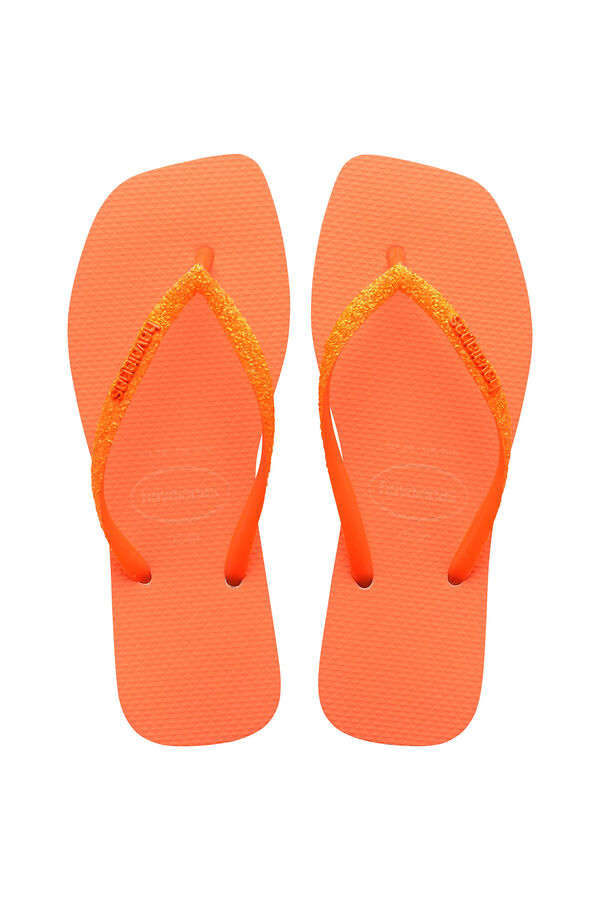 Womensecret Chinelos Havaianas Square Glitter Neon vermelho