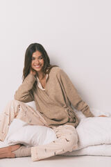 Women'secret Pink knit short plain cardigan nude