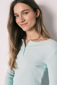 Women'secret Green cotton gingham print long pyjamas