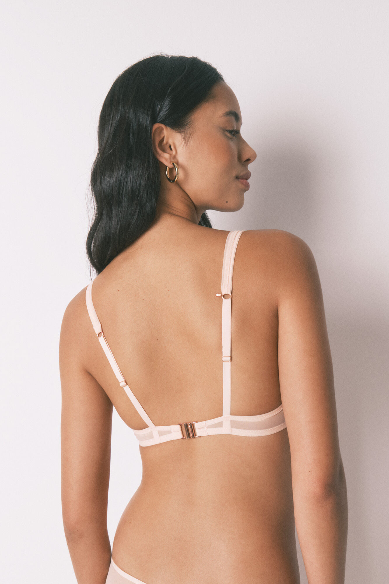 Women'secret Pink tulle halterneck bra with special fastening 