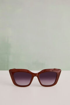 Womensecret Brown plastic sunglasses blue