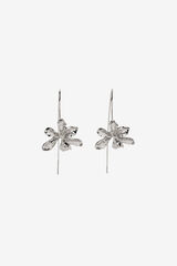 Vilanova Pendientes flor plateados gris